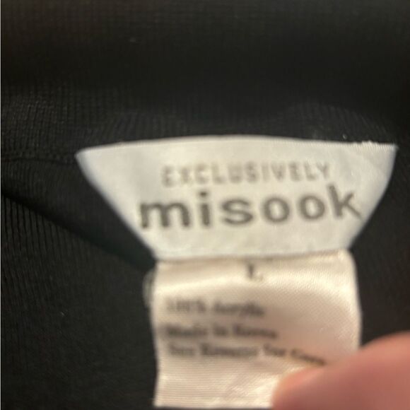 Misook Black Wide Leg Pant size Large. These are wonderful for traveling! - Picture 4 of 5